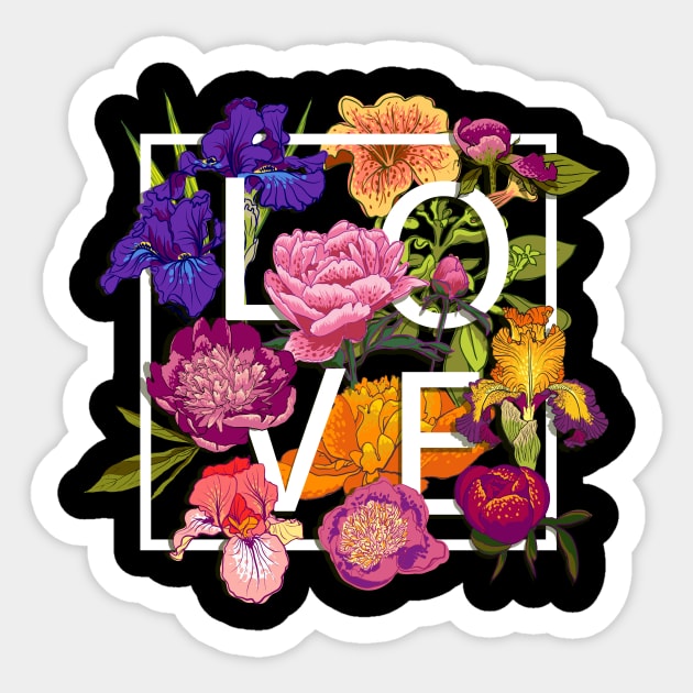 Flowers #01 Sticker by Olga Berlet